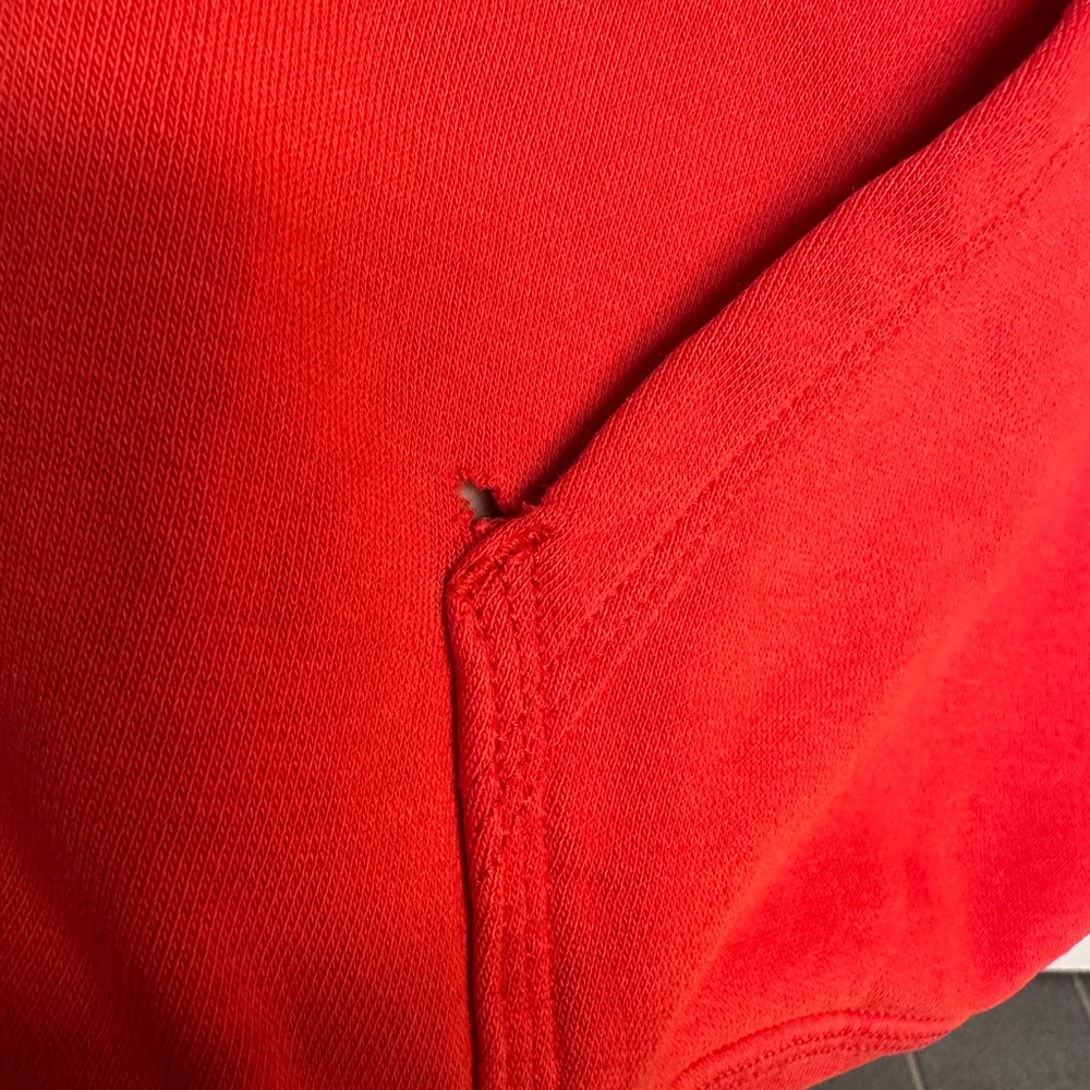 Nike Men's Bold Red Pullover Hoodie - Picture 3 of 5